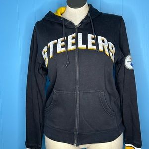 Steelers Zip Uo Hoodie Size Medium